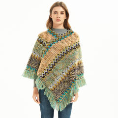 National design corchet shawl scarf for women