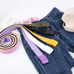 Colored canvas belts