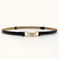 Elegant PU leather cinch belt
