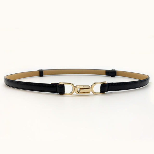 Elegant PU leather cinch belt