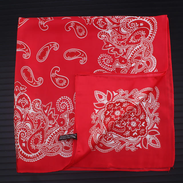 55cm paisley pattern square scarf