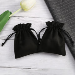 Black flannel jewelry package bag