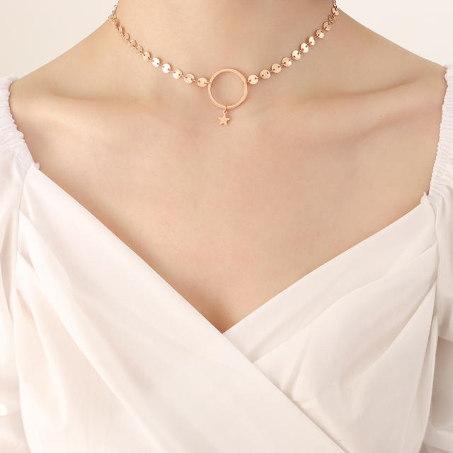 Stainless steel necklace chokers