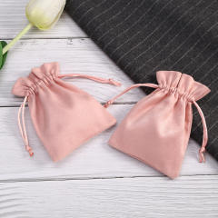 Flannel pouch pocket jewelry bag