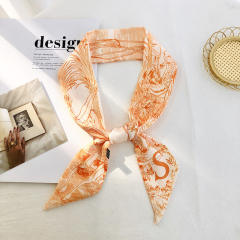 Inital letter skinny neckerchief