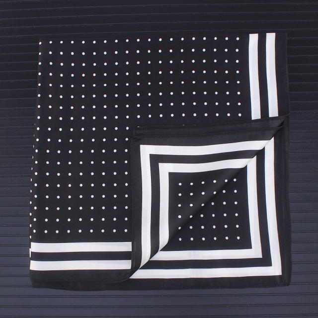 55cm concise polka dots square scarves