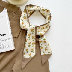 Kakhi color series skinny neckerchief