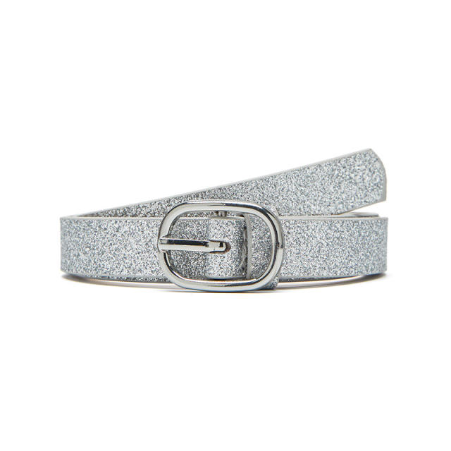 Personality bling women buckle belt