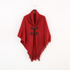 Autumn winter new design plain color tassel shawl
