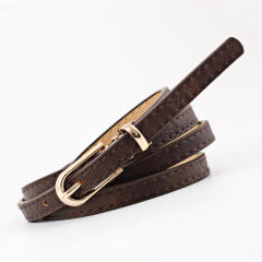 Elegant dress skinny knot belt