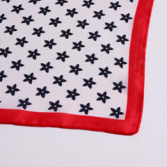 INS patchwork satin square scarves 53cm