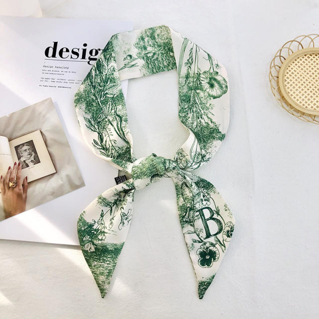 Inital letter skinny neckerchief