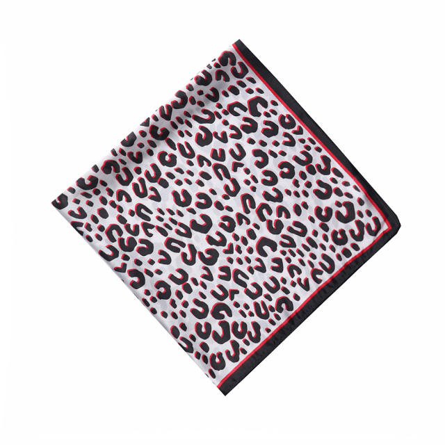 53cm leopard grain square scarves