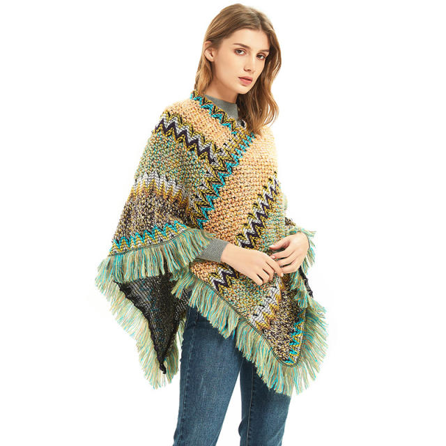 National design corchet shawl scarf for women