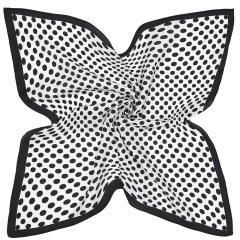 55cm polka dots square scarf