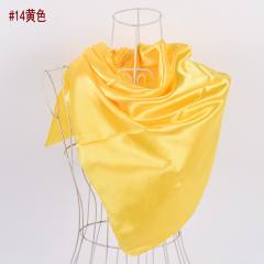 90cm plain color satin square scarf