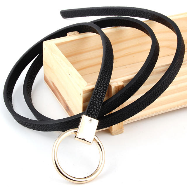 New design thin skinny knot belt
