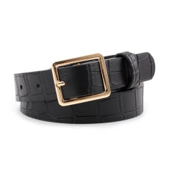 New crocodile pattern buckle belt