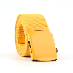 Colored canvas belts