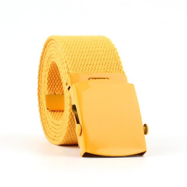 Colored canvas belts