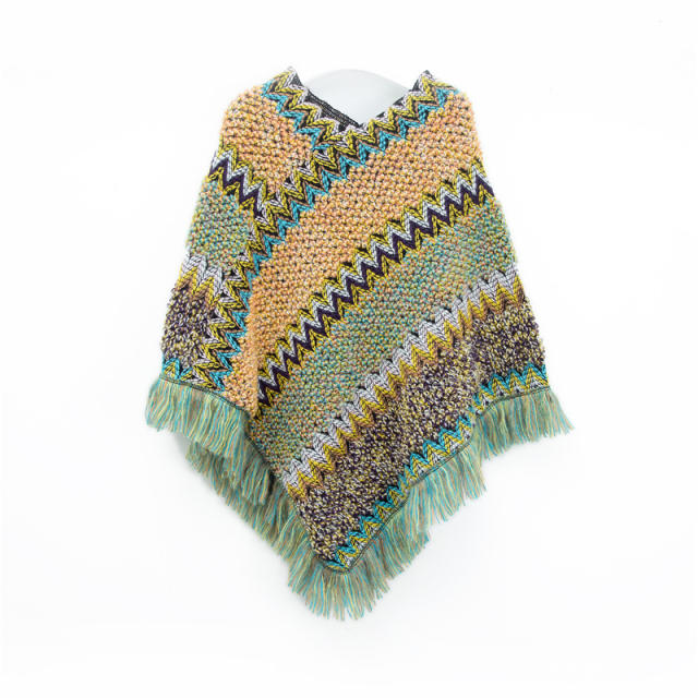 National design corchet shawl scarf for women
