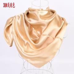 90cm plain color satin square scarf