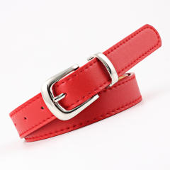 Solid color horseshoe buckle belts
