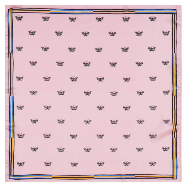 53cm korean fashion butterfly pattern square scarves