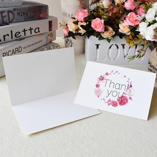 6pcs set thank you card