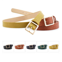 New crocodile pattern buckle belt