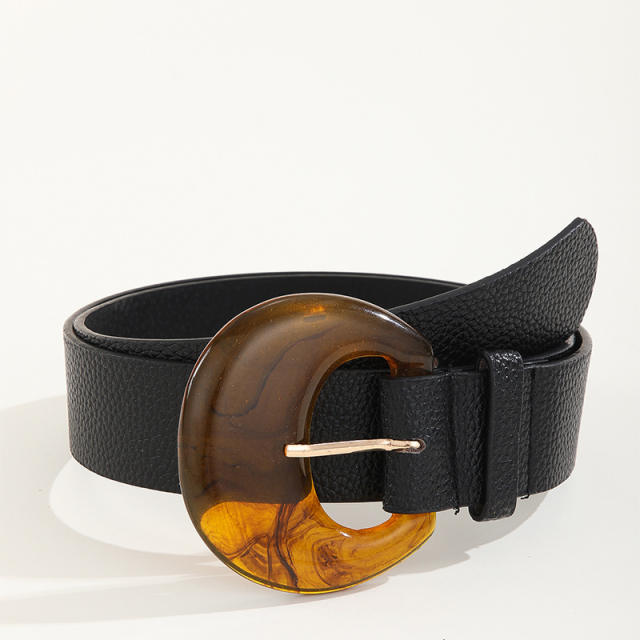Occident fashion colorful chunky buckle belt