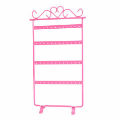 Metal feeling 4 color 48 hole earring display stand
