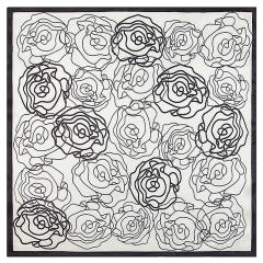 60cm painted rose Lady square scarves