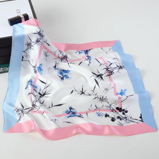 53cm silk chinese trend patterned square scarves