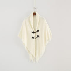 Autumn winter new design plain color tassel shawl