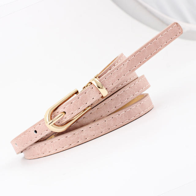 Elegant dress skinny knot belt