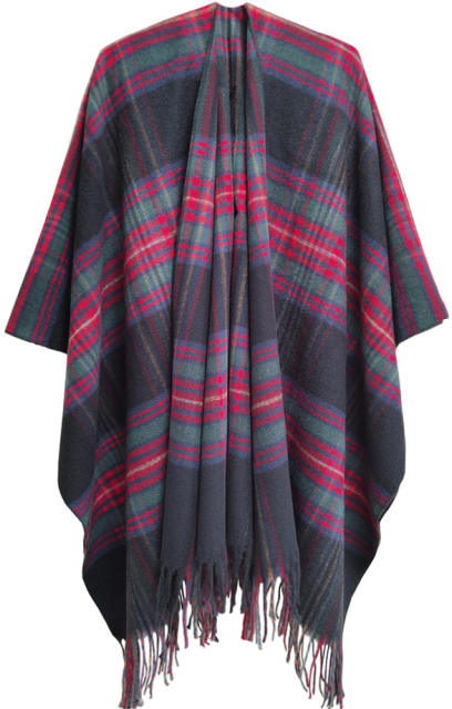 Occident fashion classic plaid pattern warm shawl scarf