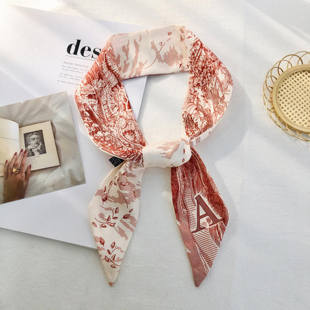 Inital letter skinny neckerchief