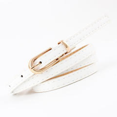 Elegant dress skinny knot belt