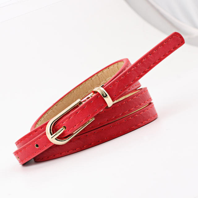 Elegant dress skinny knot belt