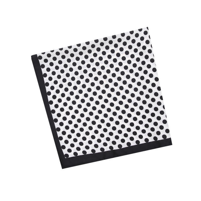 55cm polka dots square scarf