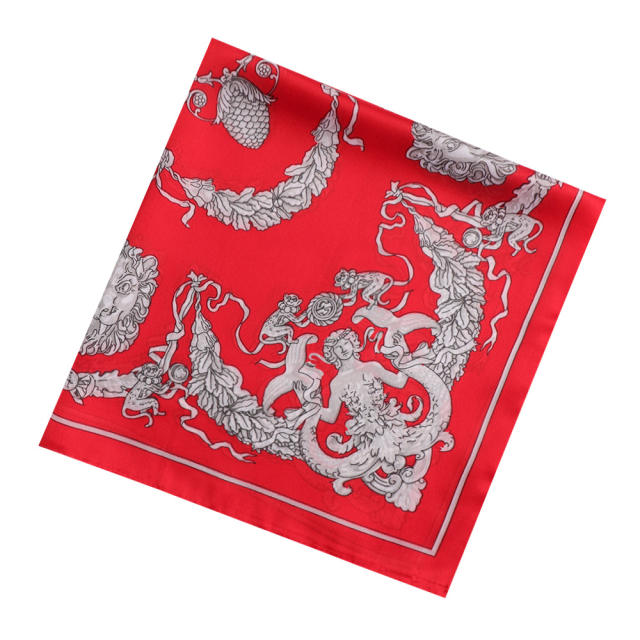 53cm korean fashion animal world pattern square scarves