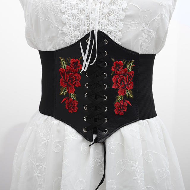 Vintage corset style belts for women