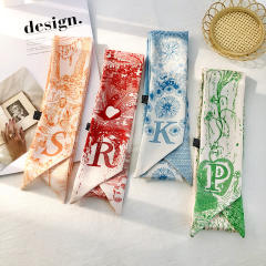 Inital letter skinny neckerchief