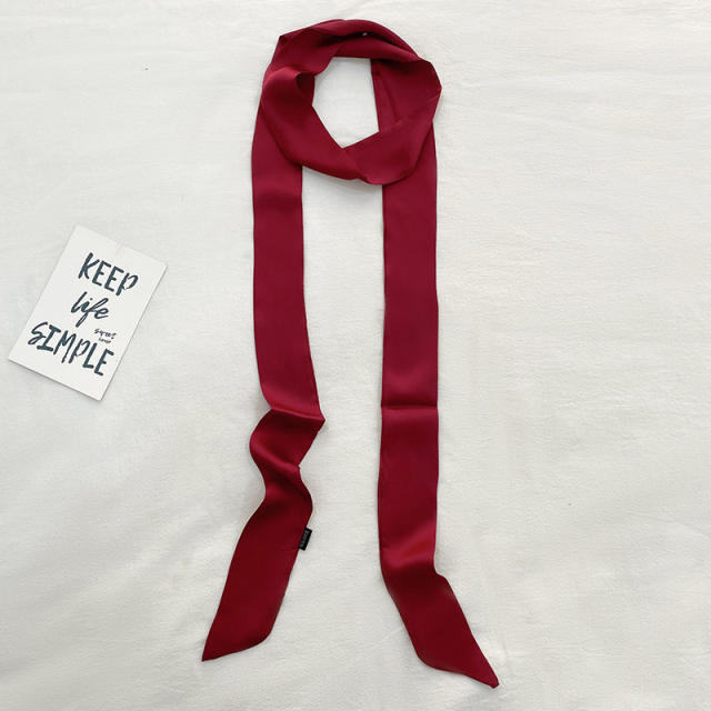 200cm super long plain color skinny neckerchief