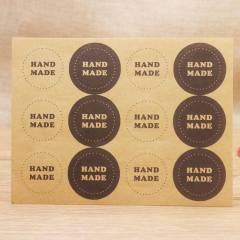DIY handmade thank you stickers 12pcs/1paper 3cm