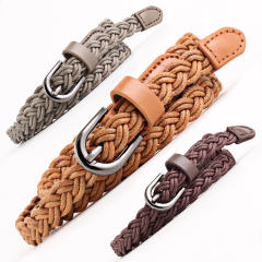 Vintage wax rope braided belt