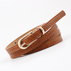 Elegant dress skinny knot belt