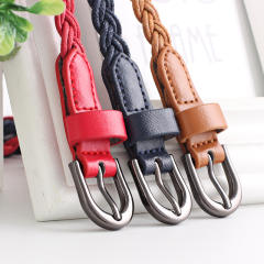 Vintage wax rope braided belt