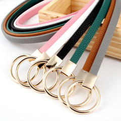 New design thin skinny knot belt